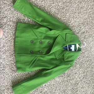 Green winter coat